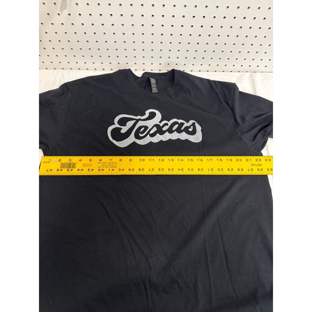 Mens‎ Black Texas Graphic T-Shirt Size XL Short Sleeve Cotton Round Neck Casual - Picture 4 of 7